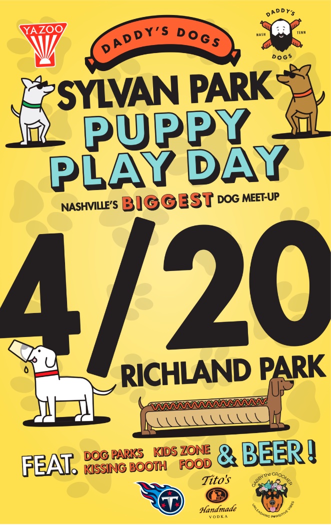 Sylvan Park Puppy Play Day poster