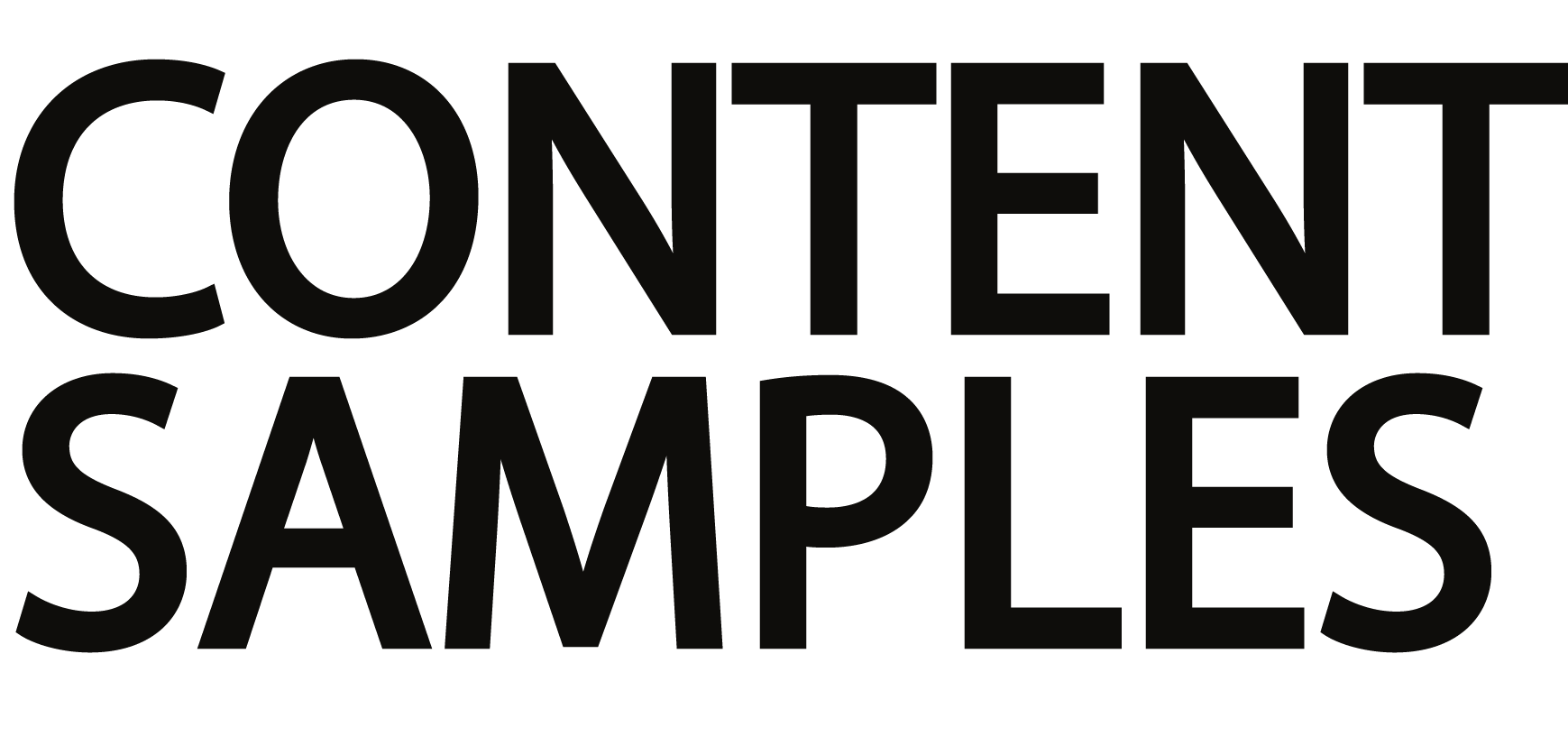 Content Samples