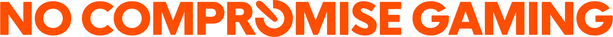 No Compromise Gaming wordmark — orange