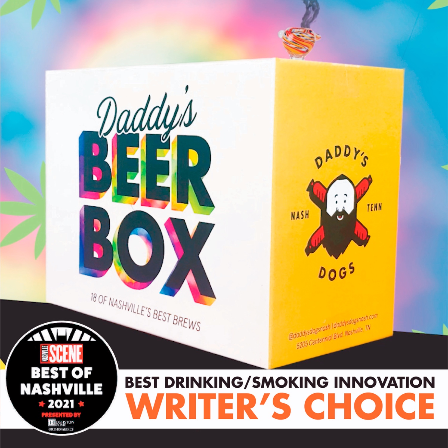 Daddy’s Beer Box — Best of Nashville 2021, Best Drinking/Smoking Innovation